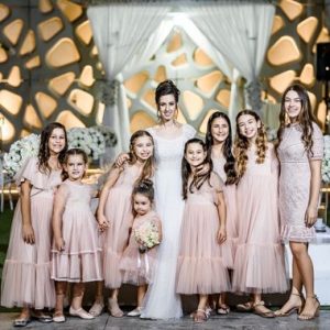 שמלת שושבינה ורודה עופרי מידה אחרונה 10