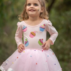 תחפושת קאפקייק ורודה לתינוקת