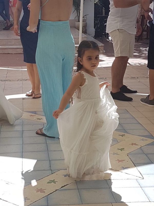 ⁦שמלת שושבינה לבנה נויה⁩ – תמונה ⁦10⁩